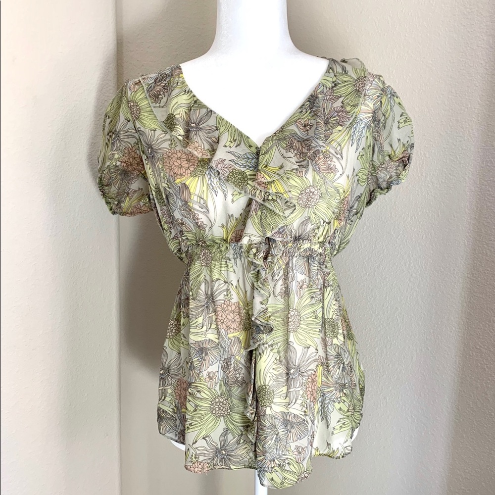 Odille Silk Flutter Flower Spring Green size 6